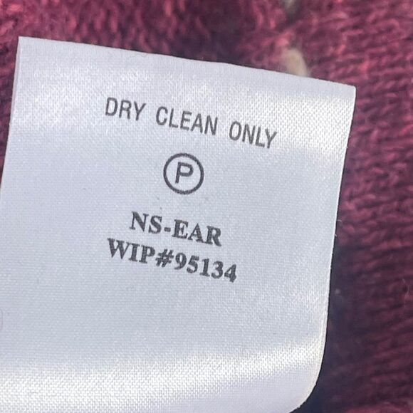 Woolrich Vintage Chunky Space Dyed 1/1 Zip Ramie/Wool Blend Sweater Sz S - Picture 9 of 9